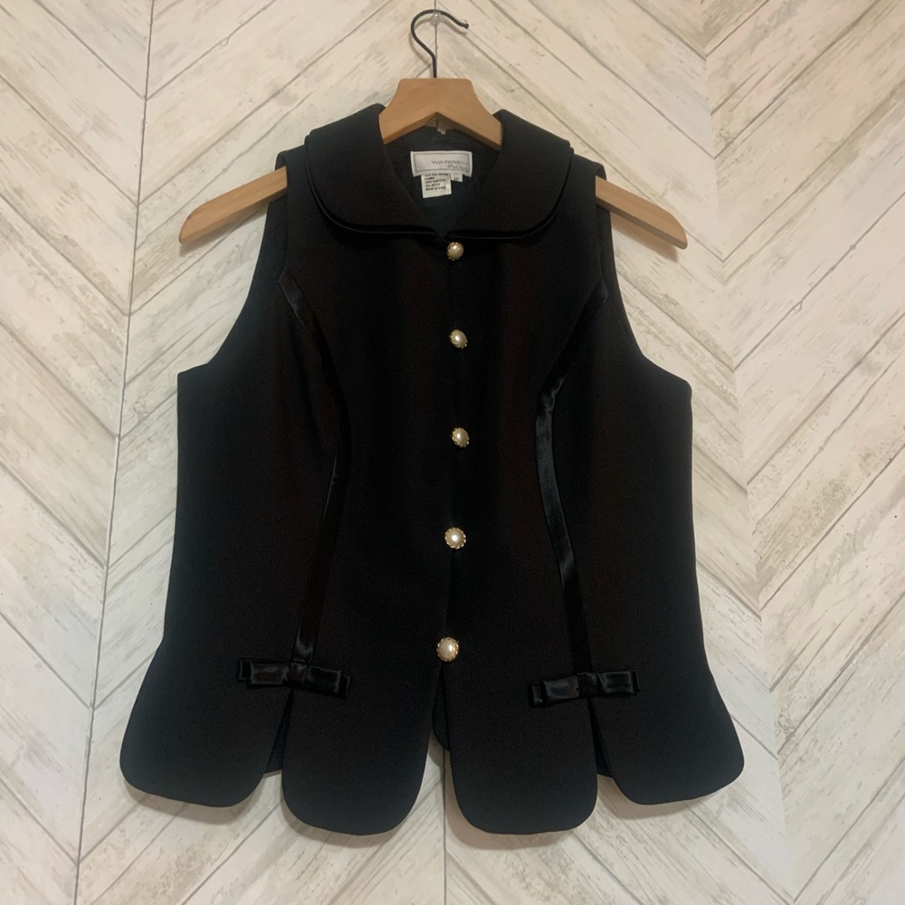 Vintage Warren Petites Collar Top - Picture 8 of 8